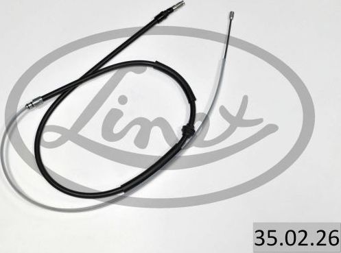 Трос ручника (тросик ручного тормоза) Linex. Артикул 35.02.26