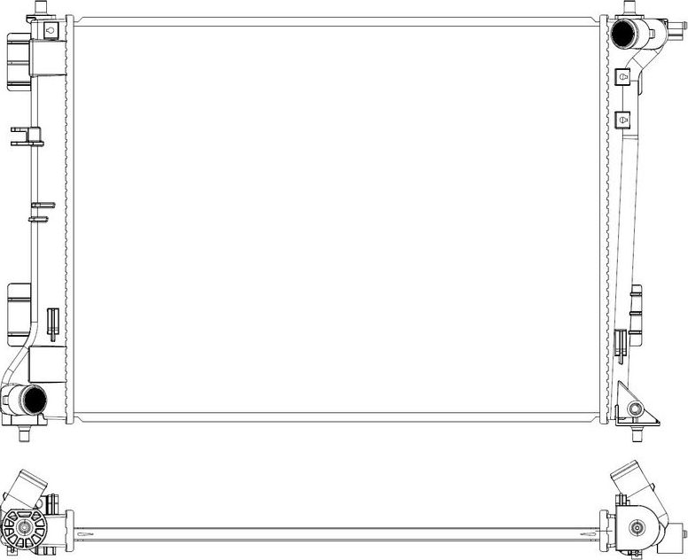 Радиатор охлаждения двигателя Sakura. Артикул 3451-2002