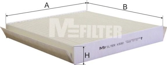 Салонный фильтр MFilter. Артикул K 930