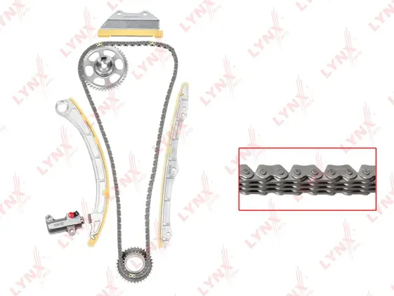 Комплект цепи ГРМ HONDA Accord VII 2.0 03> / Civic VII 2.0 01> / CR-V II 2.0 01> / FR-V 2.0 05> / St (Lynxauto). Артикул tk-0201