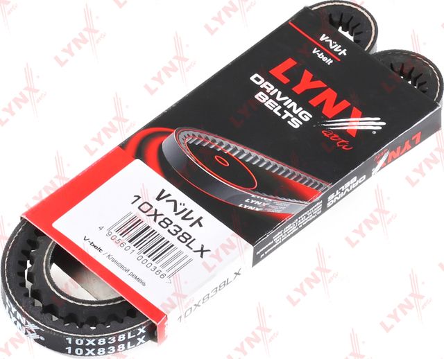 Приводной ремень клиновой LYNXauto для Fiat Uno I 1985-1991. Артикул 10X838LX
