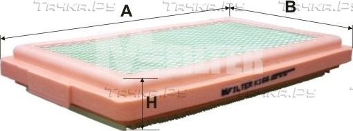 Воздушный фильтр MFilter для BMW 6 I (E24) 1975-1989. Артикул K 166