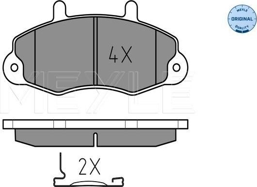 Тормозные колодки Meyle Original передние для Ford Transit IV 1985-1994. Артикул 025 214 7018