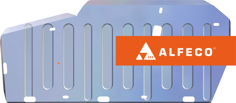 Защита алюминиевая Alfeco (4 мм) для топливных баков MG 5 2020-2026. Артикул ALF.69.03 AL4