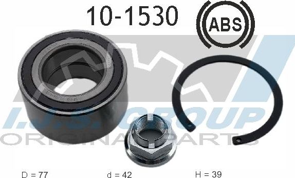 Ступичный подшипник (комплект) IJS Group Technology & Quality. Артикул 10-1530