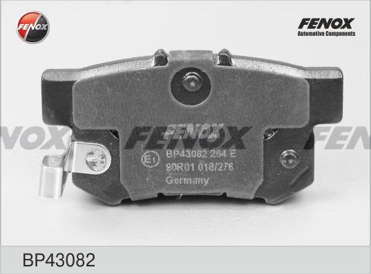 Тормозные колодки Fenox. Артикул BP43082