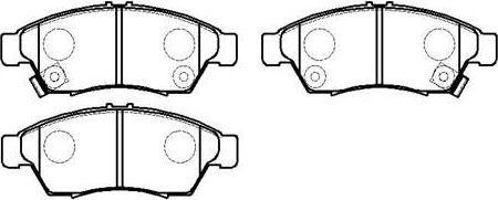 Тормозные колодки HSB. Артикул HP8442