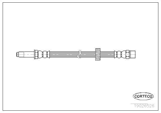 Тормозной шланг Corteco передний правый/левый для Volvo S60 I 2000-2010. Артикул 19026526