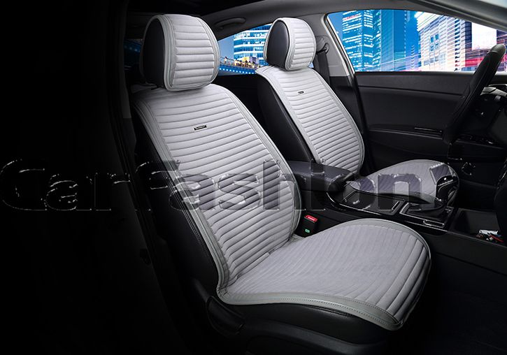 Накидки универсальные CarFashion Monaco на переднее сидения авто, цвет Серый/Серый/Серый/Серый. Артикул 21821