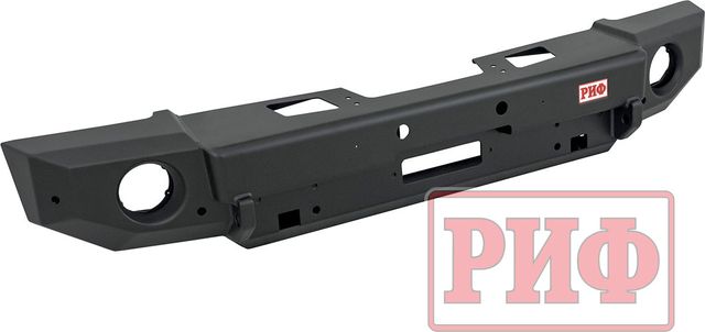 Бампер силовой РИФ передний под доп. фары, без защитной дуги для Jeep Wrangler JL 2018-2026. Артикул RIF015-11356