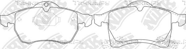 Тормозные колодки NiBK передние для Opel Astra G 1998-2005. Артикул PN0118