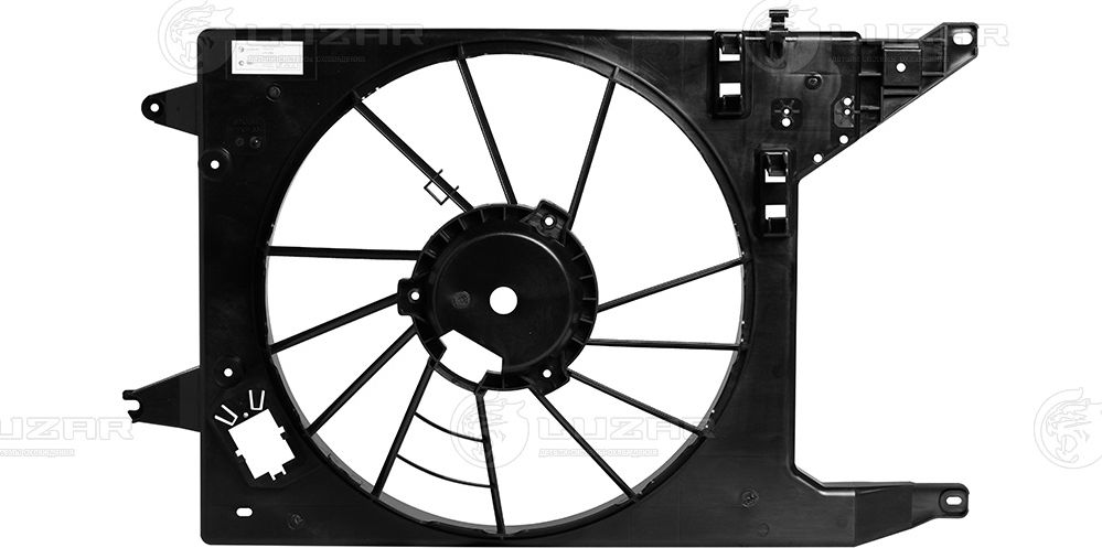 Кожух э/вентилятора для а/м Лада Largus (12-)/Renault Logan (08-) А/С (LFS 0966) (Luzar) Luzar (полимерный материал). Артикул LFS 0966