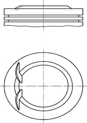 Поршень Mahle для Opel Corsa B 1994-2000. Артикул 011 02 01