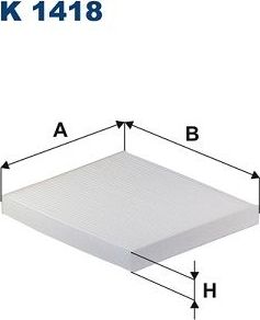 Салонный фильтр Filtron. Артикул K 1418
