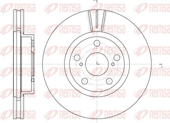 Тормозной диск Remsa передний для Lexus LX 470 1998-2008. Артикул 6577.10
