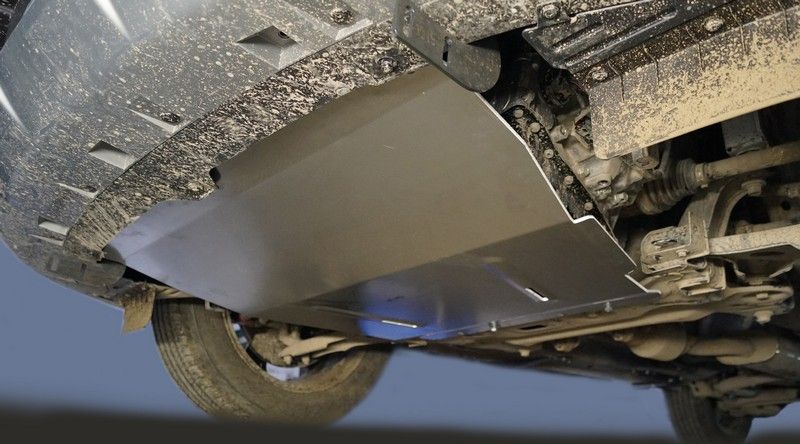 Защита алюминиевая ТСС (4 мм) для картера и КПП Chery Tiggo 4 Pro 2022-2026. Артикул ZKTCC00564