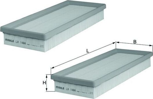 Воздушный фильтр Mahle для Chrysler Crossfire 2004-2007. Артикул LX 1466/S