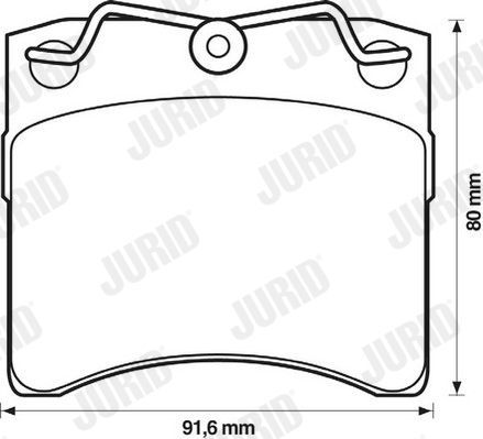 Тормозные колодки Jurid. Артикул 571458J