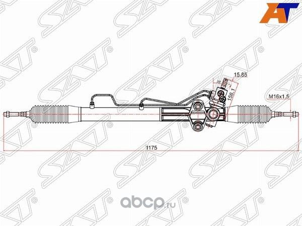 РЕЙКА РУЛЕВАЯ MITSUBISHI PAJERO V8WV9W 07- (SAT). Артикул ST4410A139