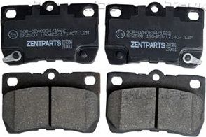 Тормозные колодки Zentparts. Артикул Z07386