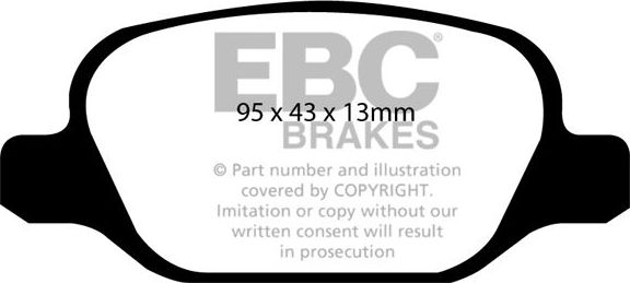Тормозные колодки EBC Brakes. Артикул DP21338