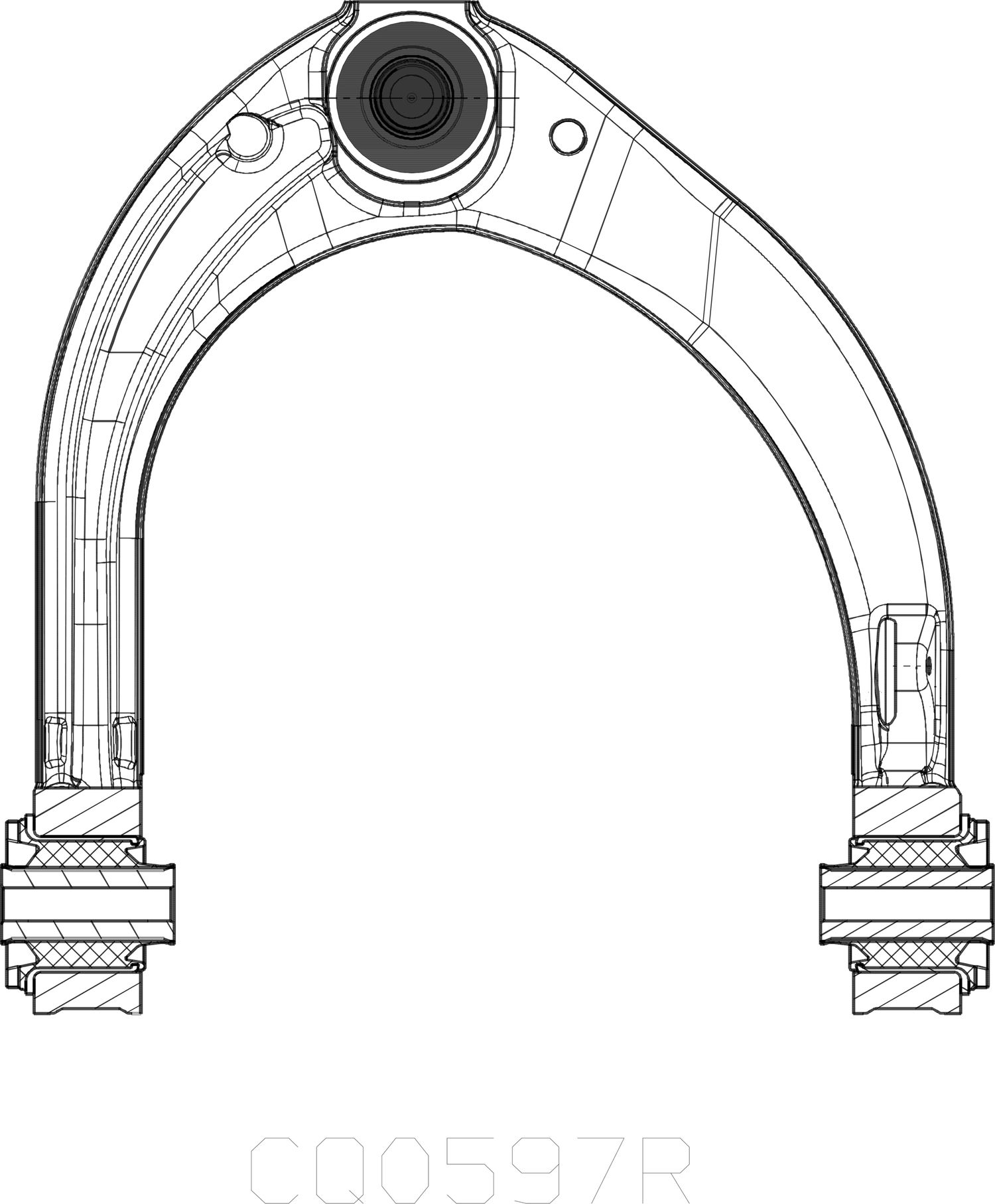 Поперечный рычаг передней подвески CTR. Артикул CQ0597R