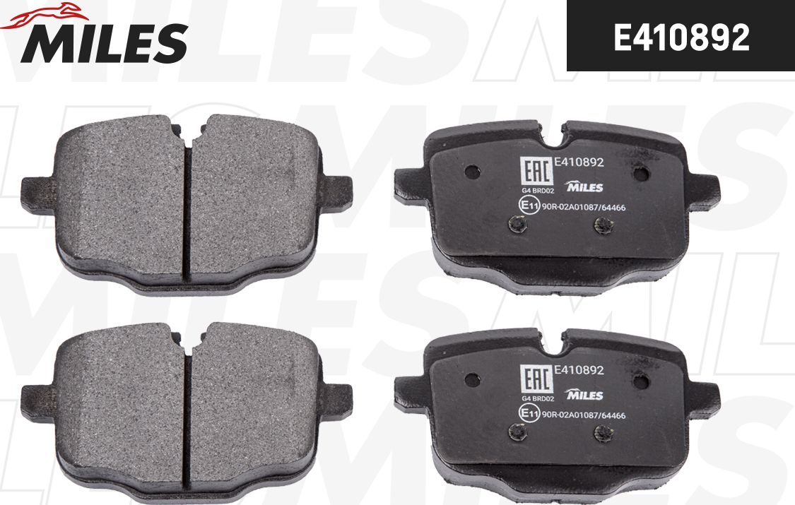 Колодки тормозные BMW 5 F10/F11 3.0-4.4 10- задние LowMetallic (Miles). Артикул E410892