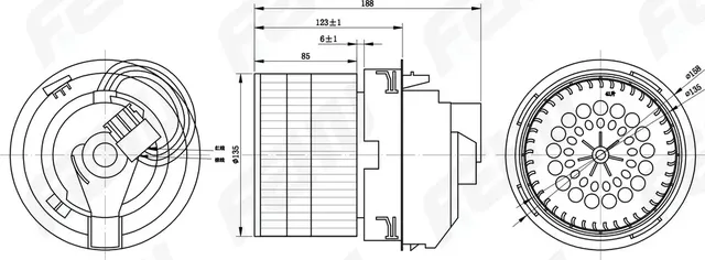 Электровентилятор отопителя для Lada Vesta (15-)/Renault Logan II (12-) (Fehu). Артикул ffh1137