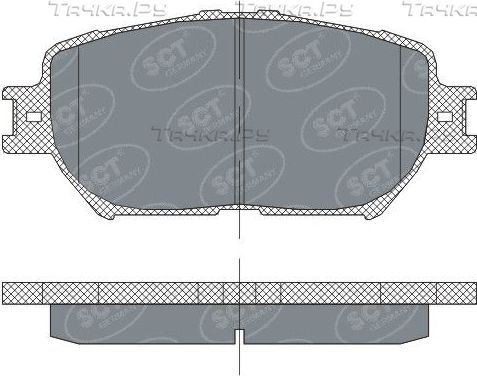 Тормозные колодки SCT-Germany передние для Toyota Camry 30 (V30, XV30) 2001-2006. Артикул SP 275 PR