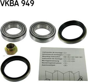 Ступичный подшипник (комплект) SKF. Артикул VKBA 949
