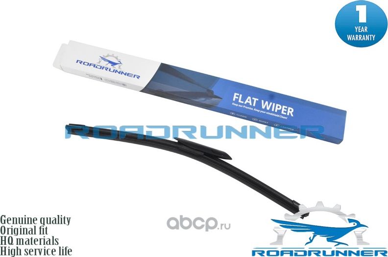 Щетка стеклоочистителя бескаркасная 430 мм (Roadrunner). Артикул RR430F6
