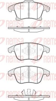 Тормозные колодки Remsa передние для Ford Fusion I 2002-2012. Артикул 1249.20