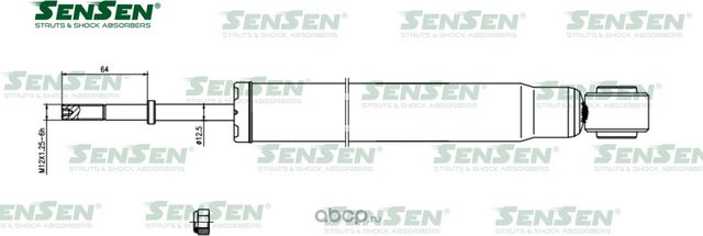 АМОРТ. ЗАД TOY IPSUM,PICNIC,VOXY,NOAH ACM21,AZR60G, ZRR70 2WD, 4WD EST (Sensen). Артикул 32130164