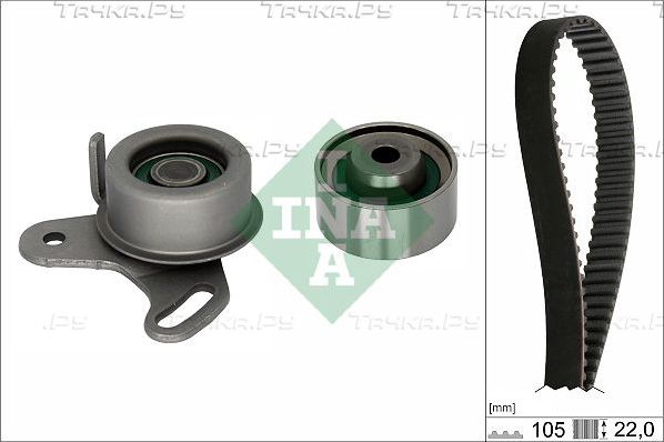 Ремень ГРМ с роликами (комплект) Ina для Hyundai Getz I 2002-2010. Артикул 530 0427 10