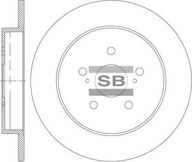 Тормозной диск Sangsin Hi-Q. Артикул SD8460