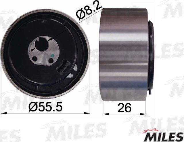 Натяжной ролик (натяжитель) ремня ГРМ Miles для Fiat Panda III 2012-2024. Артикул AG02028