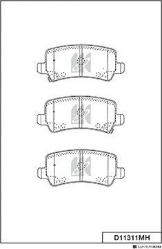 Тормозные колодки MK Kashiyama. Артикул D11311MH