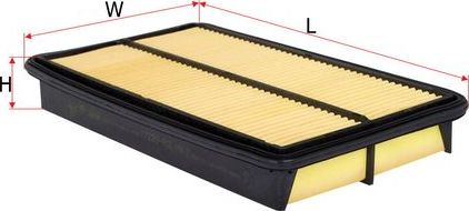 Воздушный фильтр Sakura для Honda Pilot II 2008-2015. Артикул A-1662