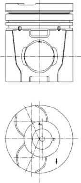Поршень Kolbenschmidt для Volvo  FL10 1985-1998. Артикул 40050600