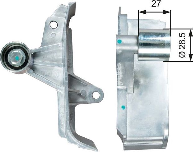 Направляющий (ведущий) ролик ремня ГРМ Gates (Металл). Артикул T42313