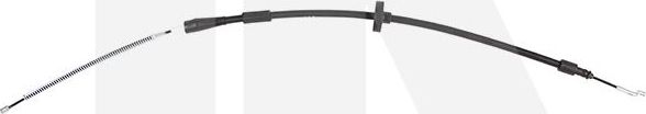 Трос ручника (тросик ручного тормоза) NK задний правый/левый для Volkswagen Transporter T4 1990-2003. Артикул 904763