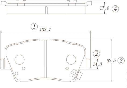 Тормозные колодки CTR. Артикул GK1398