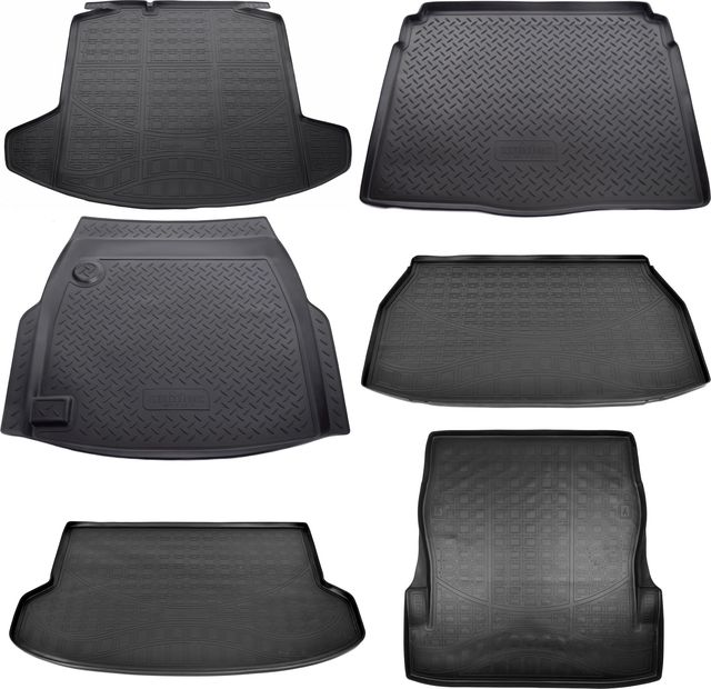 Коврик Норпласт для багажника Nissan Pathfinder R52 (разложенный 3 ряд) 2014-2024 ЧЕРНЫЙ. Артикул NPA00-EP61-454