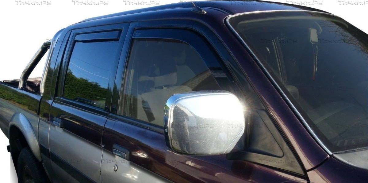 Дефлекторы Heko для окон Mitsubishi Strada 1996-2006. Артикул 23342