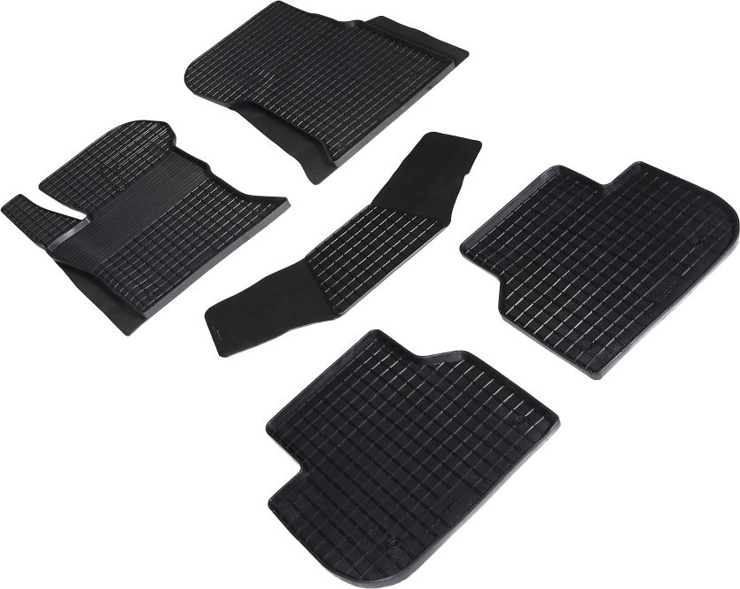 Коврики резиновые Seintex с узором сетка для салона Jaguar XF II 2015-2026. Артикул 93954