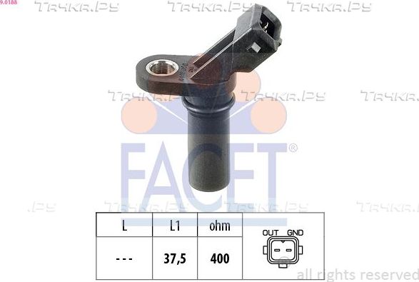 Датчик положения коленвала Facet Made in Italy - OE Equivalent для Ford Transit VI 2000-2006. Артикул 9.0188