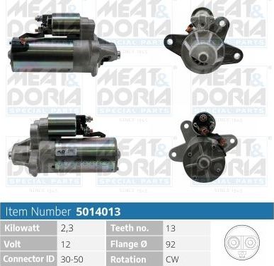 Стартер Meat & Doria для Ford Transit V 1994-2000. Артикул 5014013