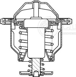 Термостат Luzar для Hyundai Porter III 1994-2004. Артикул LT 0815