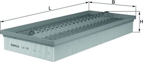 Воздушный фильтр Mahle. Артикул LX 96