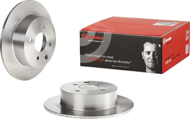 Тормозной диск Brembo задний для Nissan Tiida I 2007-2012. Артикул 08.A715.20